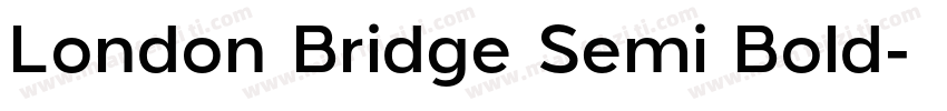 London Bridge Semi Bold字体转换